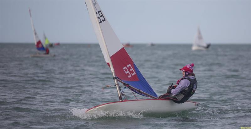 Lowri Boorman during the RYA Welsh Zone Championships photo copyright RYA Cymru Wales taken at Fishguard Bay Yacht Club and featuring the Topper class