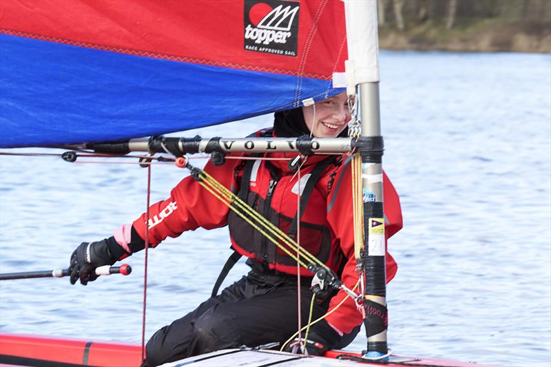 Leigh & Lowton Tipsy Icicle Series Week 5 photo copyright Gerard van den Hoek taken at Leigh & Lowton Sailing Club and featuring the Topper class