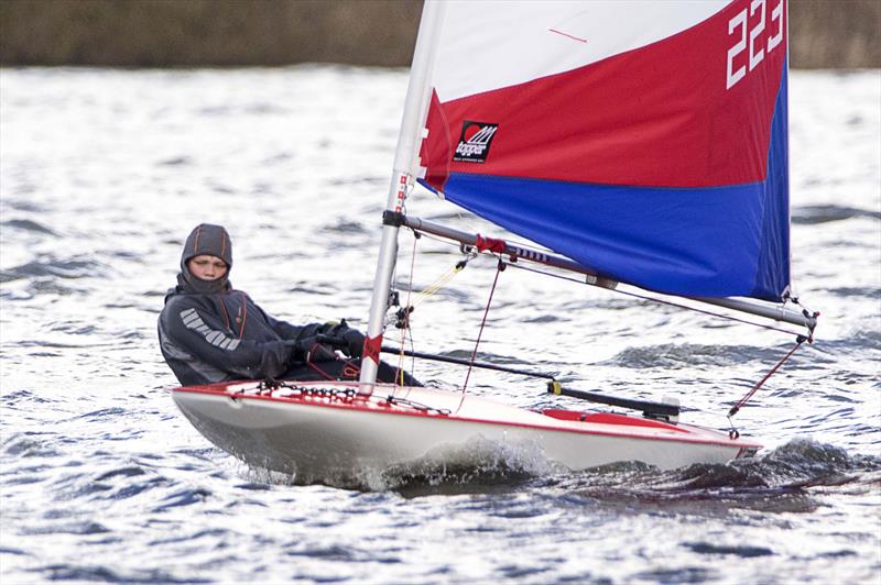 Leigh & Lowton Tipsy Icicle Series Week 6 photo copyright Gerard van den Hoek taken at Leigh & Lowton Sailing Club and featuring the Topper class