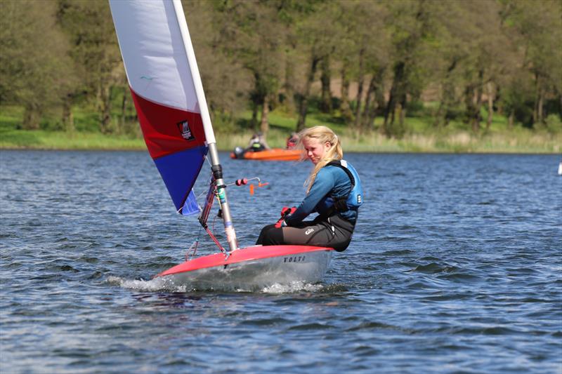 Scottish Topper Travellers at Bardowie Loch photo copyright Andy Robertson taken at Clyde Cruising Club and featuring the Topper class