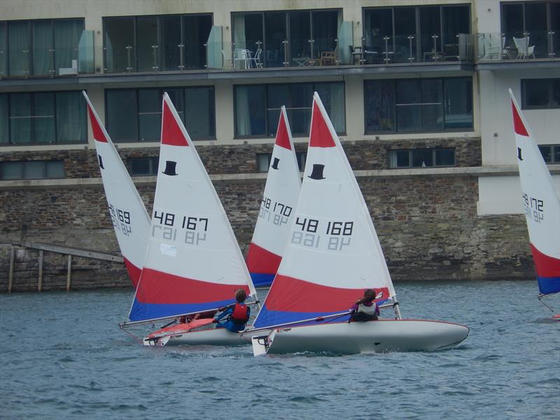 Salcombe Yacht Club Summer Series Race 1 photo copyright Malcolm Mackley taken at Salcombe Yacht Club and featuring the Topper class