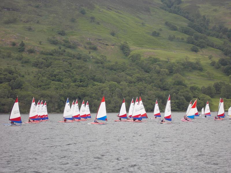 Brown Cup Scottish Schools Championships at Loch Earn photo copyright Roger Wallace taken at Loch Earn Sailing Club and featuring the Topper class