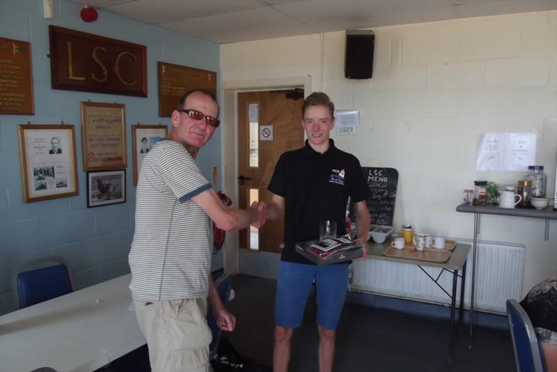 Aaron Evans wins the Lancing Topper Open photo copyright Graham Evans taken at Lancing Sailing Club and featuring the Topper class