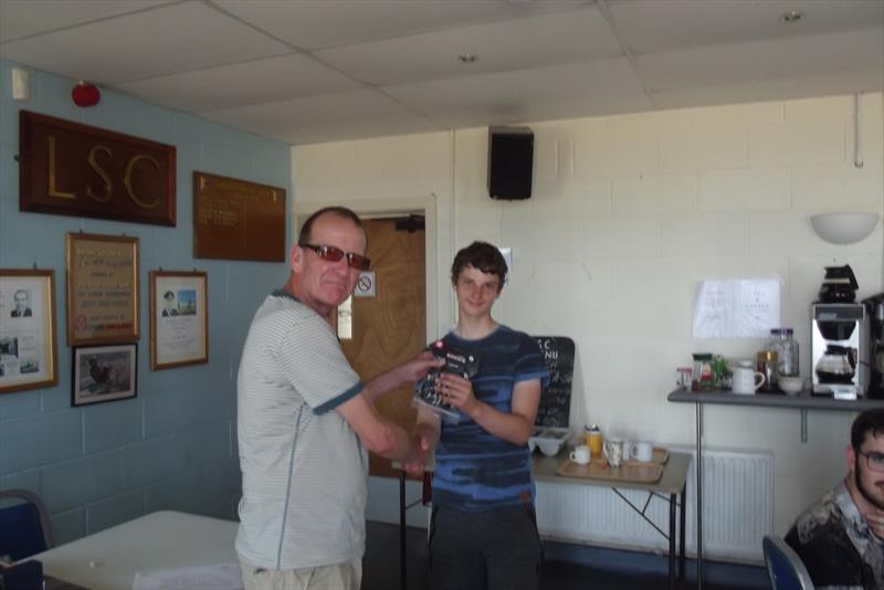 1st Non-Squad sailor Miles Vidler at the Lancing Topper Open photo copyright Graham Evans taken at Lancing Sailing Club and featuring the Topper class