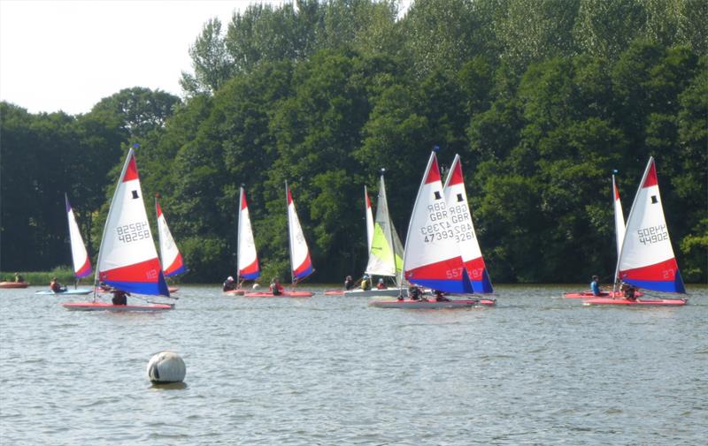North West Junior Travellers at Redesmere photo copyright Peter Baldwin taken at Redesmere Sailing Club and featuring the Topper class