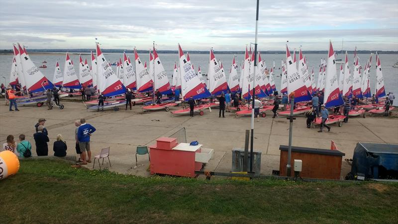 Topper GJW Direct National Series Round 1 photo copyright Chris Woodard taken at Marconi Sailing Club and featuring the Topper class