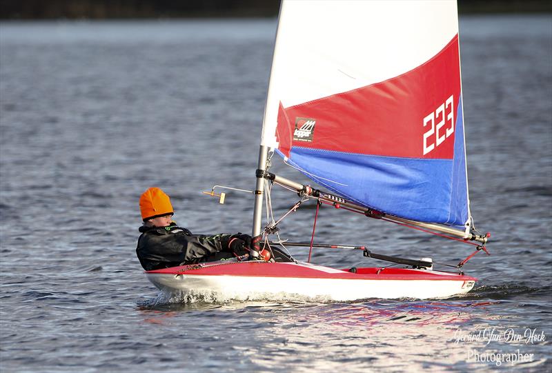 Leigh and Lowton Marlow Ropes New Year's Day Pursuit photo copyright Gerard Van Den Hoek taken at Leigh & Lowton Sailing Club and featuring the Topper class