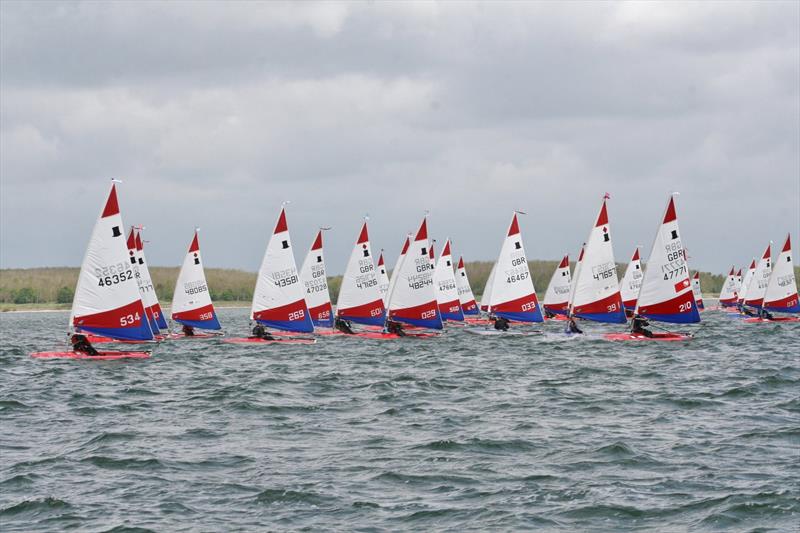 Topper GJW Direct Inlands at Grafham Water photo copyright Pheobe Crossley taken at Grafham Water Sailing Club and featuring the Topper class