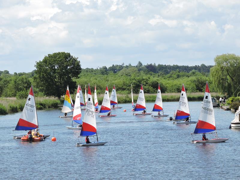 Topper Travellers at Horning photo copyright Holly Hancock taken at Horning Sailing Club and featuring the Topper class