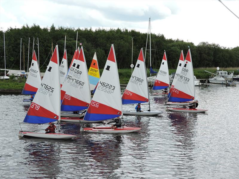 Topper Travellers at Horning photo copyright Holly Hancock taken at Horning Sailing Club and featuring the Topper class