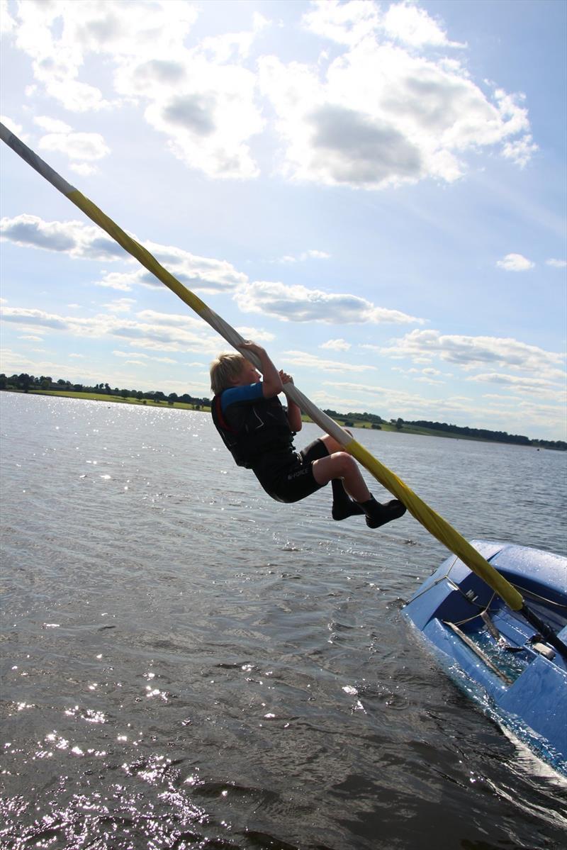 Fun and games at the Blithfield SC Club Regatta photo copyright Tim Male taken at Blithfield Sailing Club and featuring the Topper class