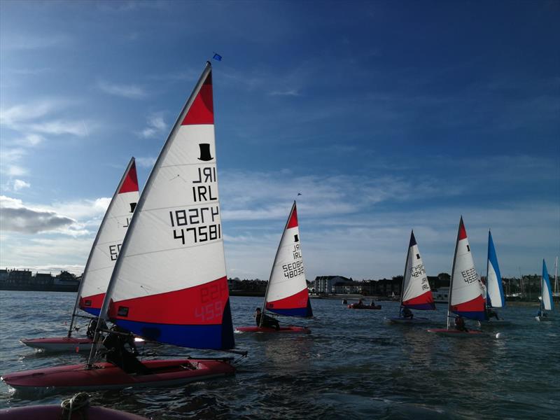 Ballyholme Yacht Club Junior Icebreaker Series Week 3 photo copyright Colin Robinson taken at Ballyholme Yacht Club and featuring the Topper class