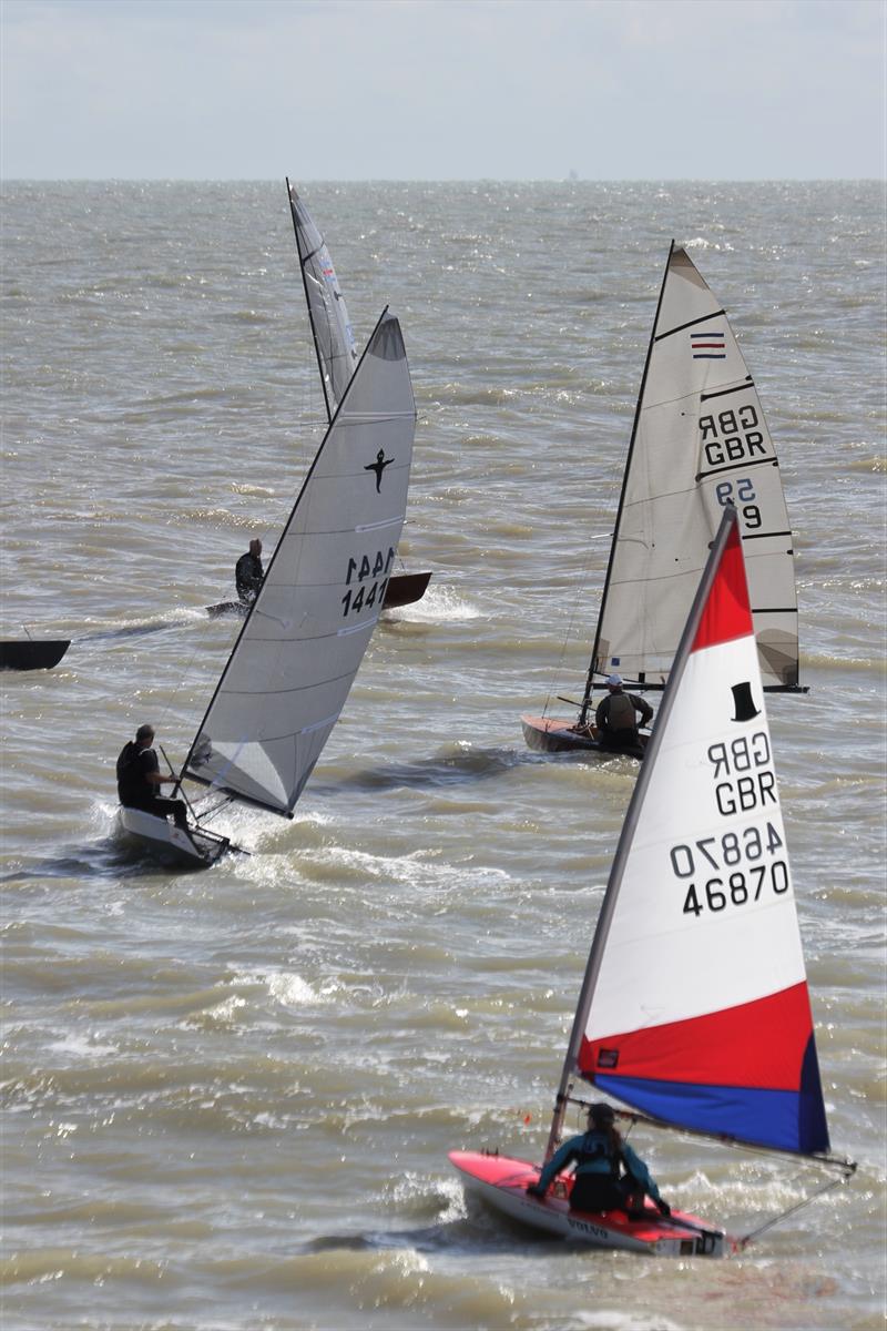 Issy Denby (46870) did well to finish all three races and win the ‘Two Fat Ladies' shield during the Dyson Dash photo copyright Adrian Trice taken at Broadstairs Sailing Club and featuring the Topper class