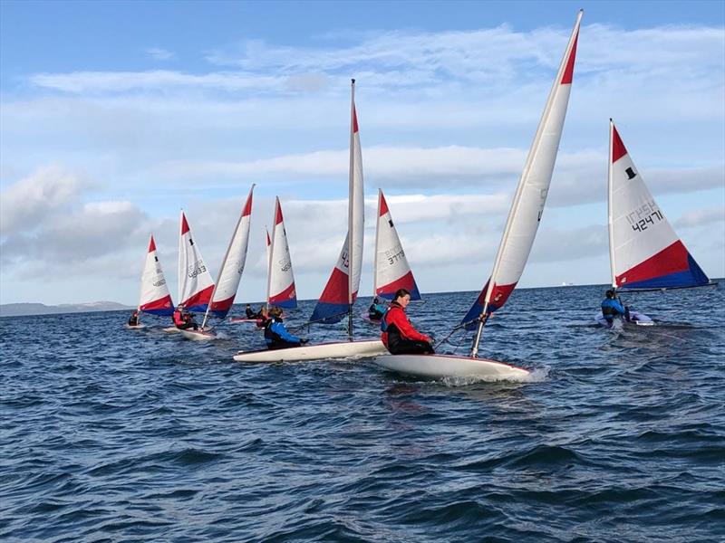 Ballyholme Junior Icebreaker Series photo copyright Colin Robinson taken at Ballyholme Yacht Club and featuring the Topper class