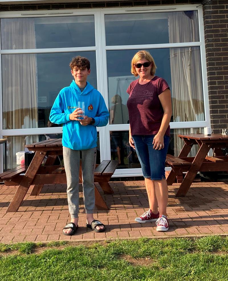 William Mawby-Groom wins the 4.2 fleet at Midlands Topper Traveller Round 1 at Staunton Harold photo copyright Jessica Powell taken at Staunton Harold Sailing Club and featuring the Topper class