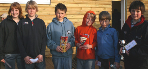 Prize winners at the Great Moor Topper open photo copyright Sue Johnson taken at Great Moor Sailing Club and featuring the Topper class