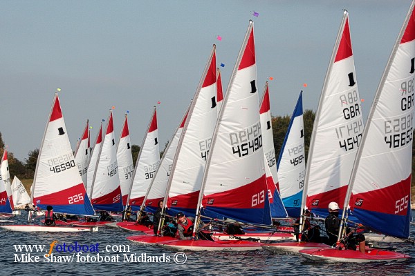 RYA Volvo North Zone Championship at Burton photo copyright Mike Shaw / www.fotoboat.com taken at Burton Sailing Club and featuring the Topper class