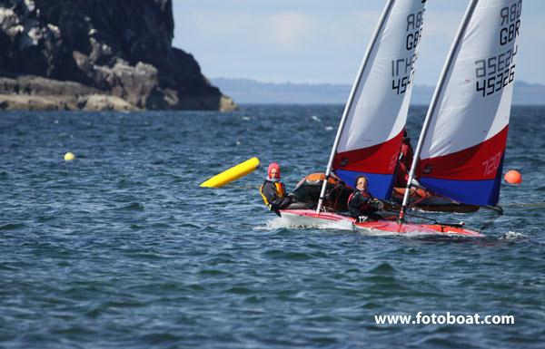 Topper nationals at North Berwick day 6 photo copyright Alan Henderson / www.fotoboat.com taken at East Lothian Yacht Club and featuring the Topper class