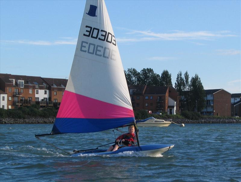 Youth training evening on Wednesday at Locks Sailing Club in Portsmouth photo copyright Dan Jarman taken at Locks Sailing Club and featuring the Topper class