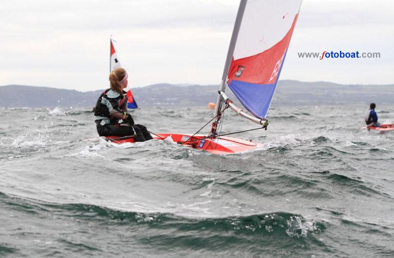 Topper nationals at Pwllheli photo copyright Andy Green / www.fotoboat.com taken at Pwllheli Sailing Club and featuring the Topper class