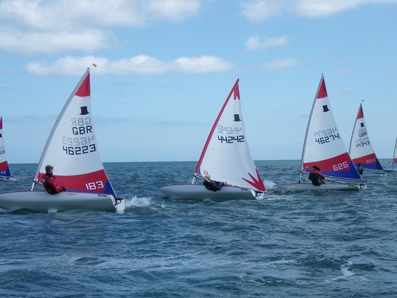 Toppers at Newhaven & Seaford photo copyright Trevor Quinnell taken at Newhaven & Seaford Sailing Club and featuring the Topper class