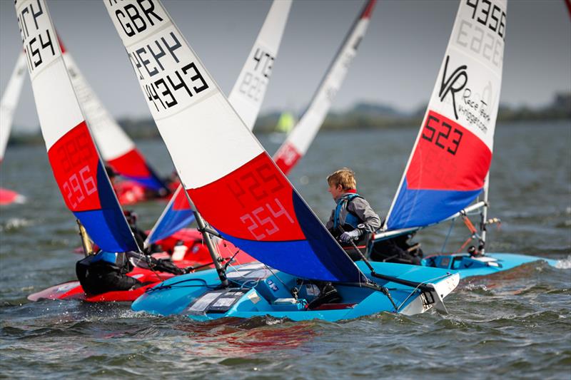 Racing at the 2013 RYA Zone and Home Country Championships photo copyright Paul Wyeth / RYA taken at Queen Mary Sailing Club and featuring the Topper class