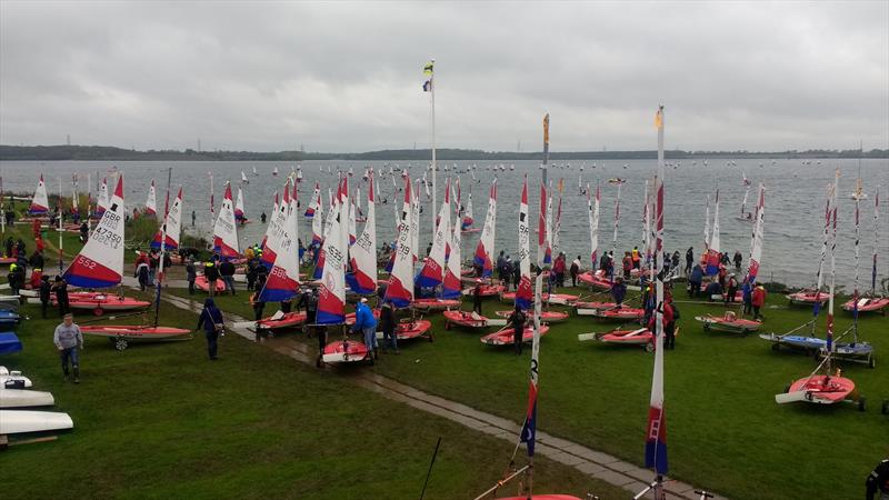 Topper Inland Championships at Grafham photo copyright Chris Woodard taken at Grafham Water Sailing Club and featuring the Topper class