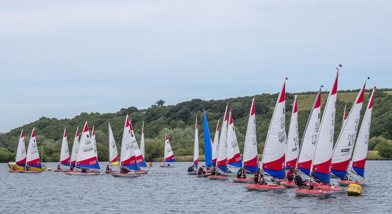Start at Topper Midland Championship photo copyright David Eberlin taken at Notts County Sailing Club and featuring the Topper class