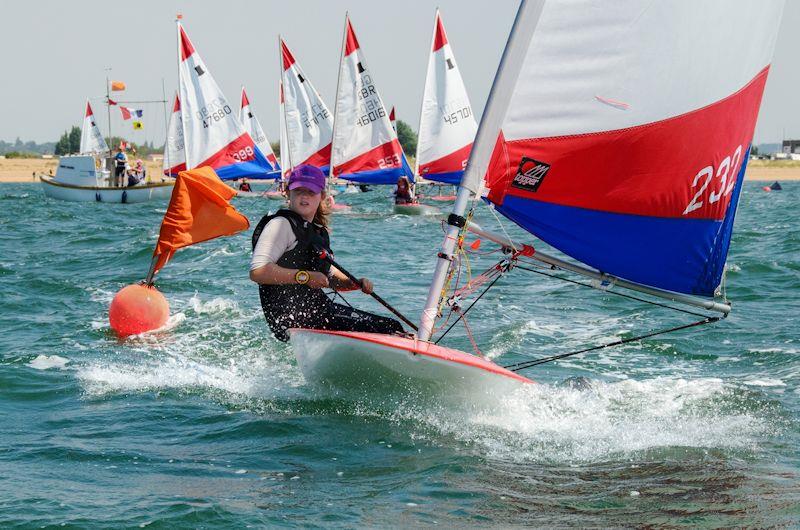 Amelia at ITCA East Area Traveller Series event 6 at Snettisham Beach  photo copyright Peter Hutchinson taken at Snettisham Beach Sailing Club and featuring the Topper class