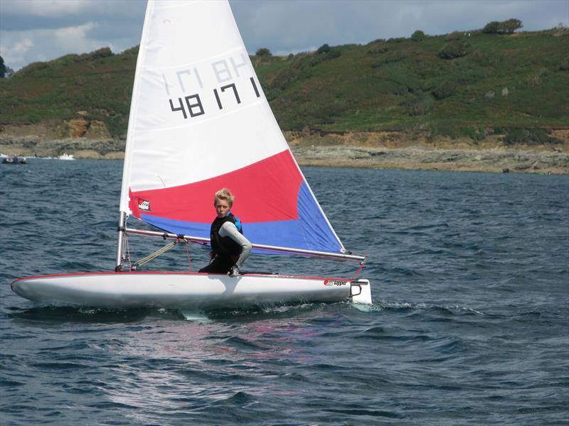 Salcombe YC's Bucket and Spade series goes out to sea photo copyright Christine Sworder taken at Salcombe Yacht Club and featuring the Topper class