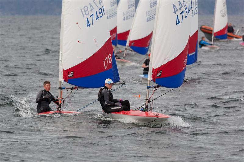 Scottish Topper Traveller at Nairn photo copyright Richard Coombs taken at Nairn Sailing Club and featuring the Topper class