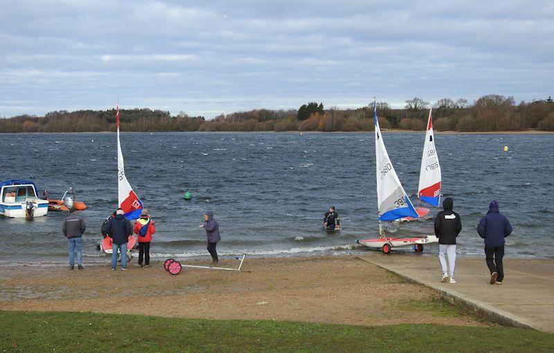 No racing, just blasting, on week 4 of the Alton Water Fox's Chandlery Frostbite Series photo copyright Emer Berry taken at Alton Water Sports Centre and featuring the Topper class
