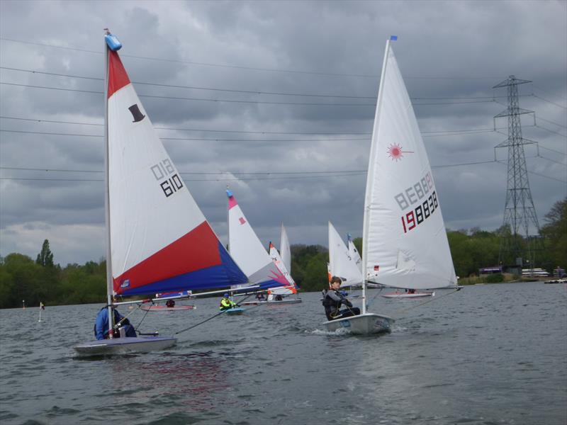 London Sailing League at Hillingdon photo copyright Sally Jones taken at Hillingdon Outdoor Activities Centre and featuring the Topper class