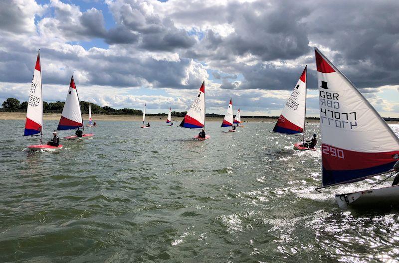 Rooster London & South Topper Traveller at Bough Beech photo copyright Dean Franklin taken at Bough Beech Sailing Club and featuring the Topper class