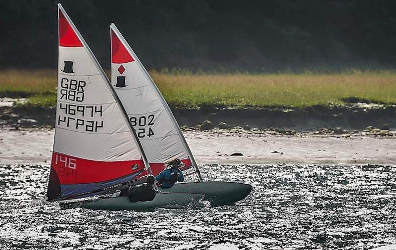 Rooster Southern Topper Travellers event at Bosham photo copyright Lawrence Dunn taken at Bosham Sailing Club and featuring the Topper class