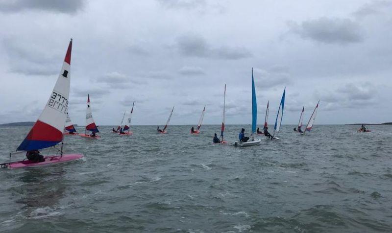 Charles Hurst Jaguar Land Rover Ballyholme Yacht Club Junior Icebreaker Series week 4 photo copyright Colin Robinson taken at Ballyholme Yacht Club and featuring the Topper class