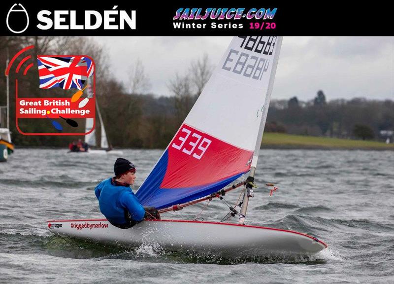 James Crossley during the 2020 Tiger Trophy photo copyright Tim Olin / www.olinphoto.co.uk taken at Rutland Sailing Club and featuring the Topper class