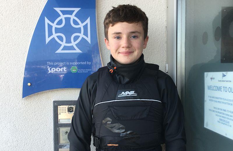 Young Northern Irish sailor Rory Pollard has been awarded a brand new boat by the John Merricks Sailing Trust photo copyright Gavin Pollard taken at County Antrim Yacht Club and featuring the Topper class