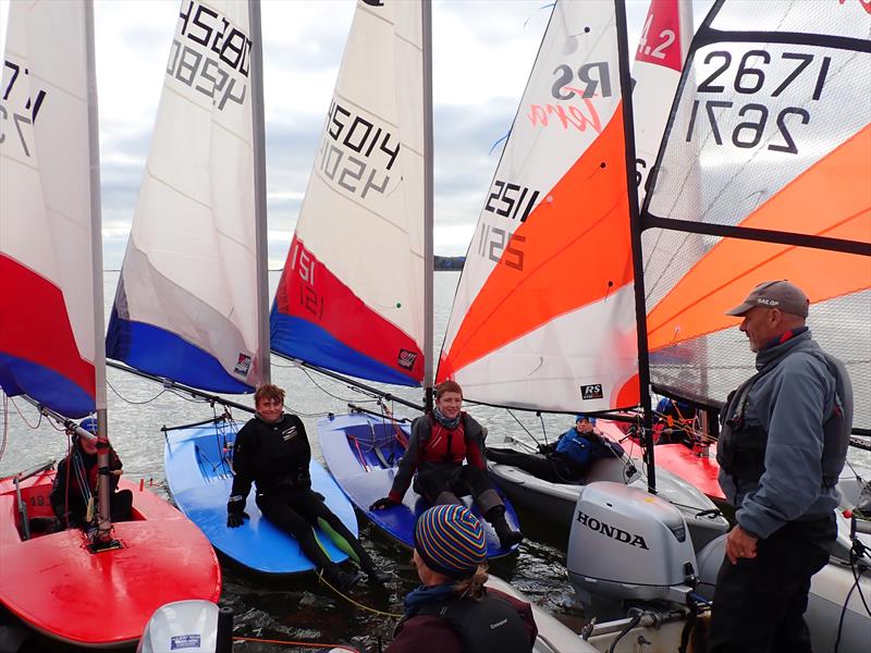 Juniors having fun at Starcross Yacht Club photo copyright Andrew Paley taken at Starcross Yacht Club and featuring the Topper class