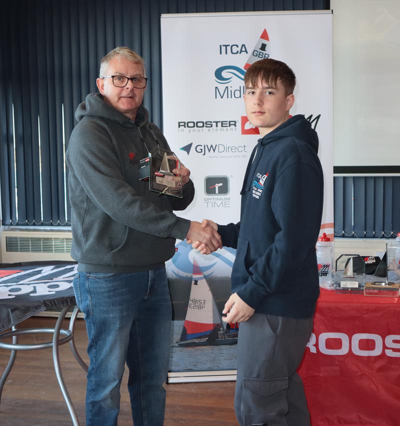 Oli Rogers (205) - Endeavour Award in the 2021-2022 Midlands Traveller Series photo copyright Gavin Fleming taken at Draycote Water Sailing Club and featuring the Topper class