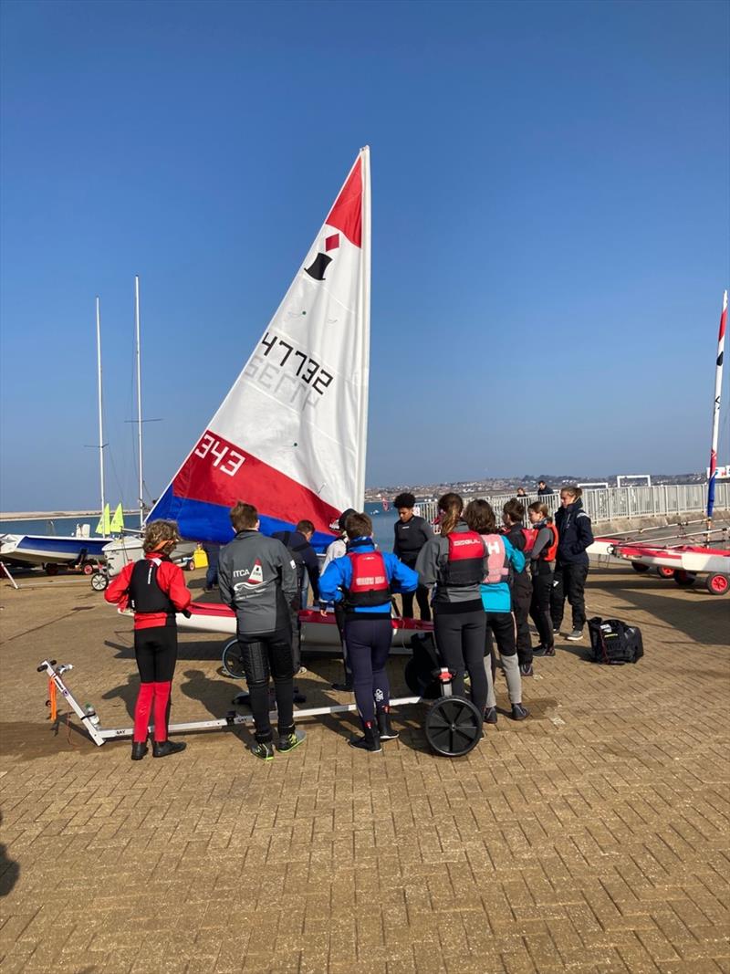 South West Toppers Pre-season Training at Portland photo copyright Sam Norton taken at Andrew Simpson Sailing Centre and featuring the Topper class