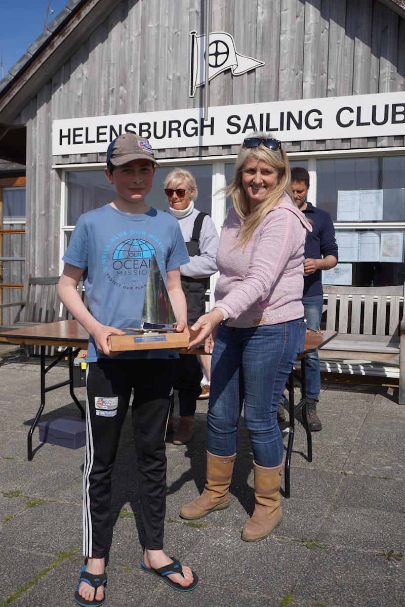 Ben Homer wins the Scottish Topper Championships photo copyright Peter Brown taken at Helensburgh Sailing Club and featuring the Topper class