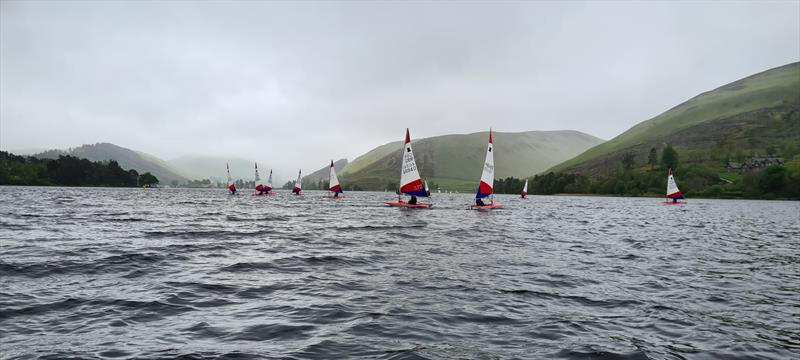 Scottish Topper Traveller Series at St Mary's Loch photo copyright Clare Millar taken at St Mary's Loch Sailing Club and featuring the Topper class
