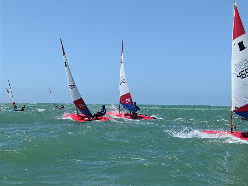 Topper Travellers at Shoreham photo copyright Oli Yates taken at Shoreham Sailing Club and featuring the Topper class