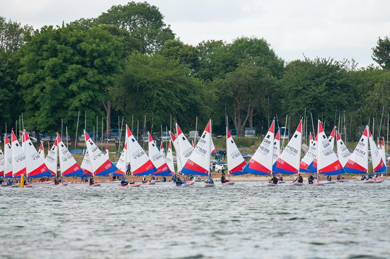 NS5 GJW Direct Topper Spring Championship at Rutland photo copyright Dave Wood taken at Rutland Sailing Club and featuring the Topper class