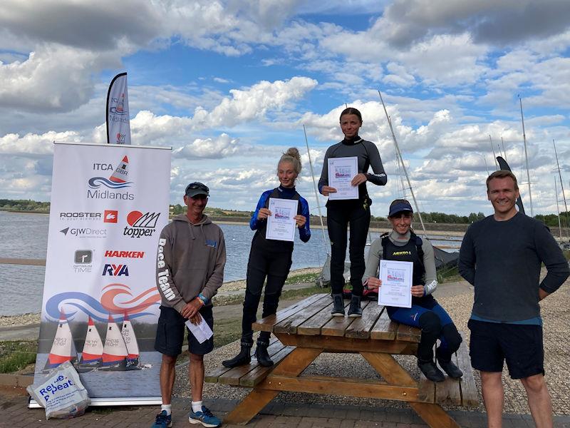 The 'podium' in the ITCA (GBR) Invitatonal Training at Draycote Water - photo © Mike Powell