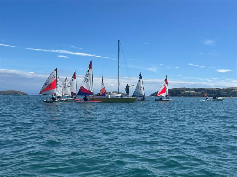 Regatta Fleet at Abersoch Dinghy Week 2022 photo copyright Elaine Watkin Jones taken at South Caernarvonshire Yacht Club and featuring the Topper class