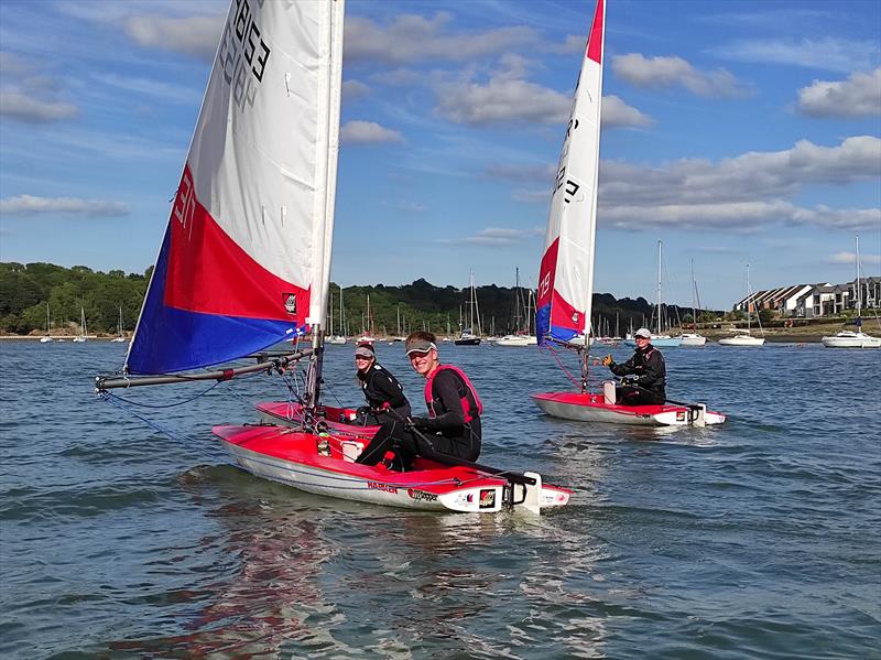 Toppers at Medway photo copyright Dave Symons taken at Medway Yacht Club and featuring the Topper class
