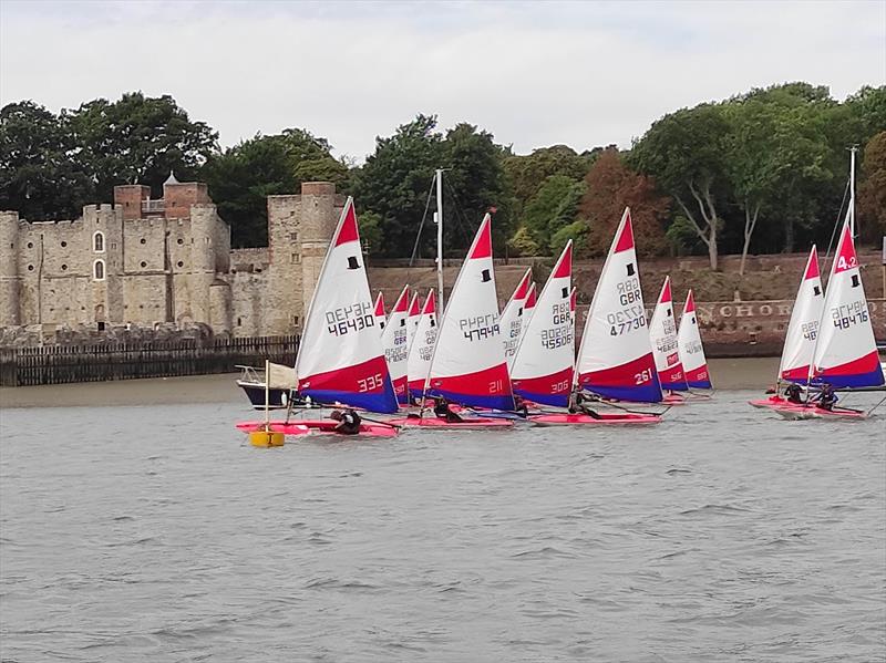 Toppers at Medway photo copyright Dave Symons taken at Medway Yacht Club and featuring the Topper class