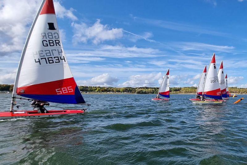 ITCA (GBR) National Team Training for Toppers at Northampton photo copyright Gawain Edwards taken at Northampton Sailing Club and featuring the Topper class